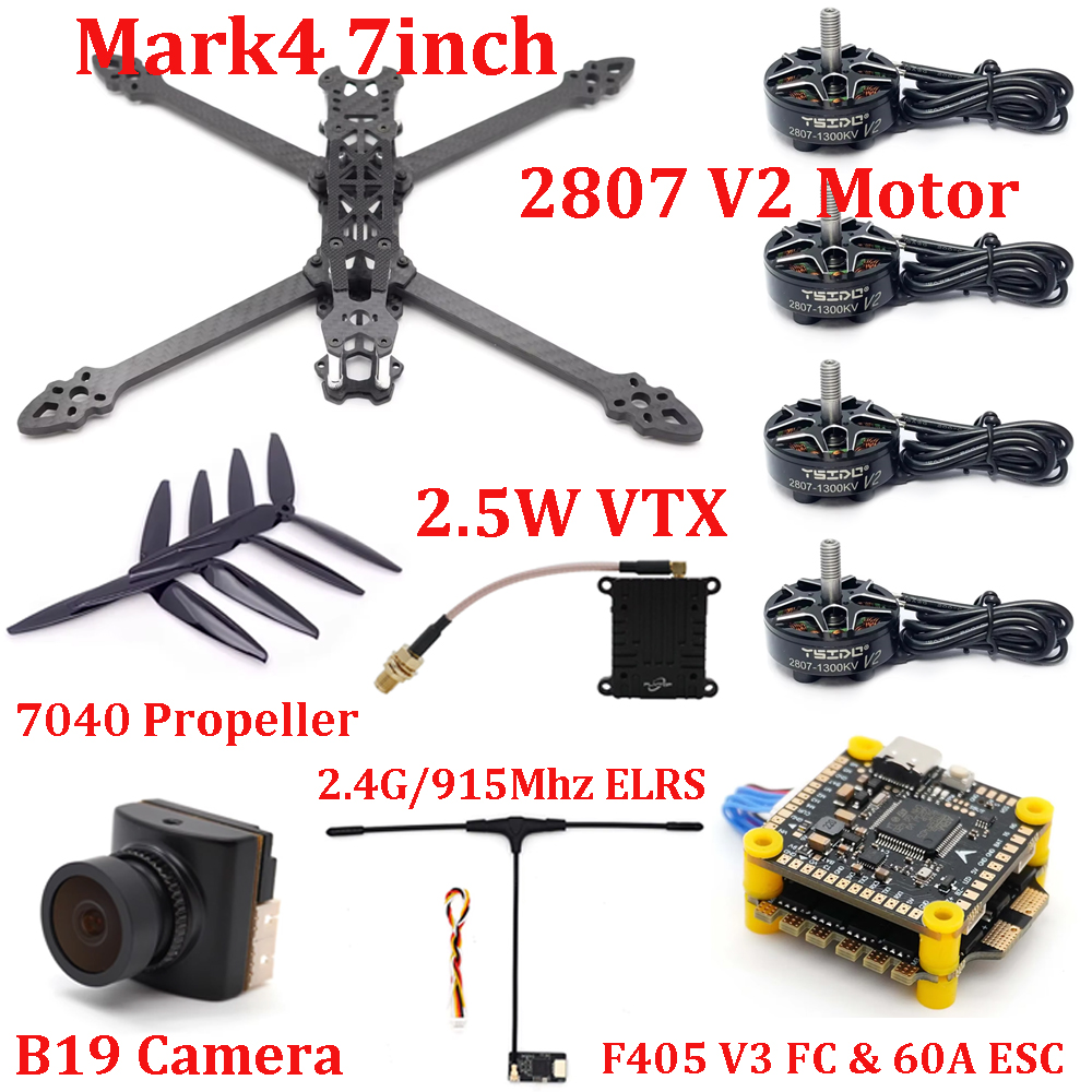 Zestaw ramy Mark4 7 cali F405  – Drone Kit Build Yourself recenzja i cena